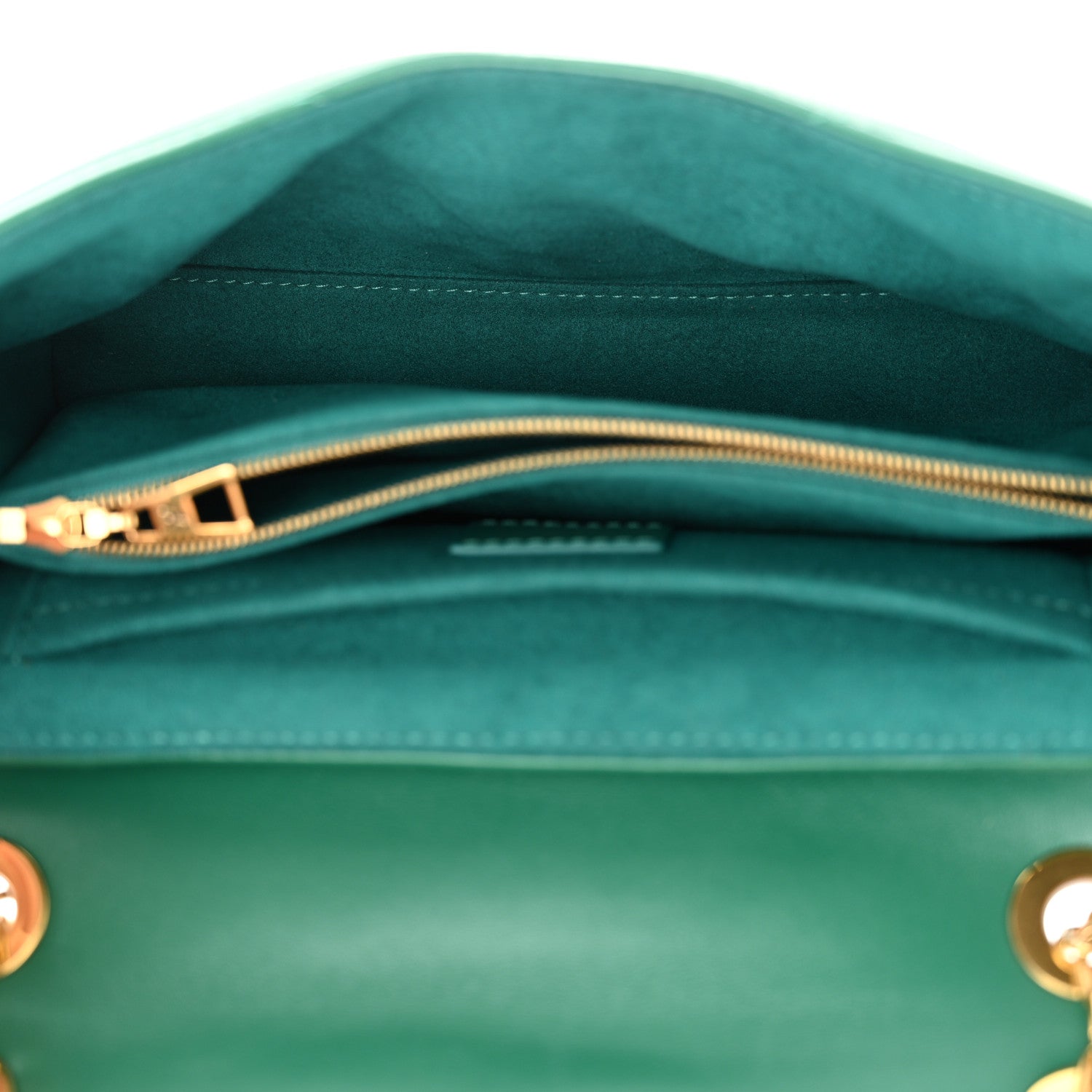 Louis Vuitton Calfskin New Wave Chain Bag MM NM Emerald 5 of 11