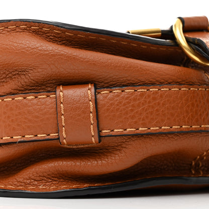 Chloe Grained Calfskin Small Marcie Saddle Bag Tan 9 of 10