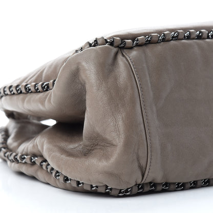 Chanel Lambskin Chain Hobo Grey 6 of 10