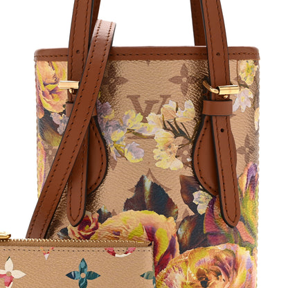 Louis Vuitton Metallic Monogram LV Garden Nano Bucket Bag Gold 9 of 11