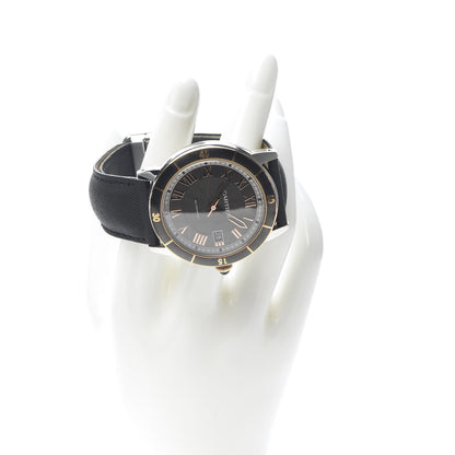 Cartier Stainless Steel 18K Pink Gold Calfskin 42mm Ronde Croisiere De Cartier Automatic Watch Grey 2 of 8