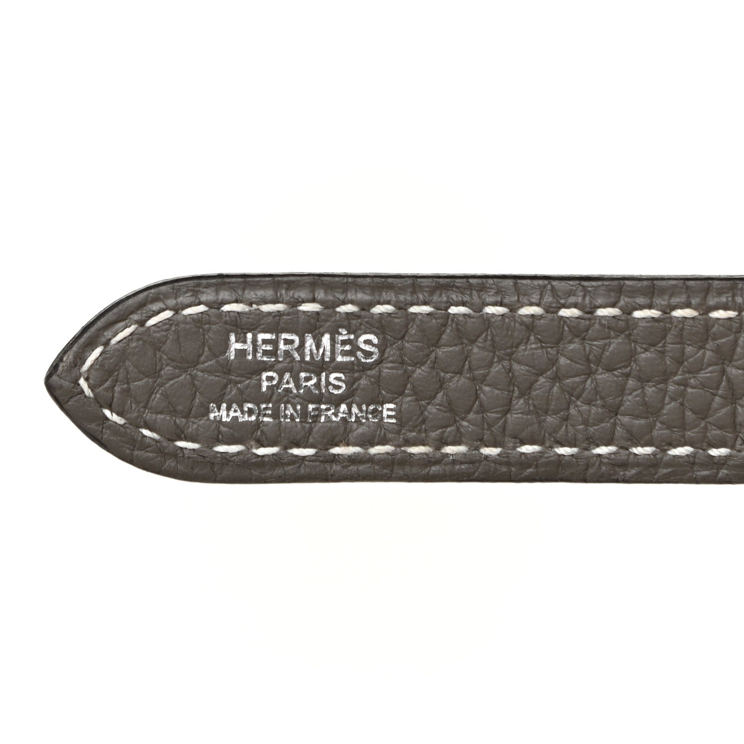 Hermes Taurillon Clemence Halzan 31 GM Etoupe 10 of 10