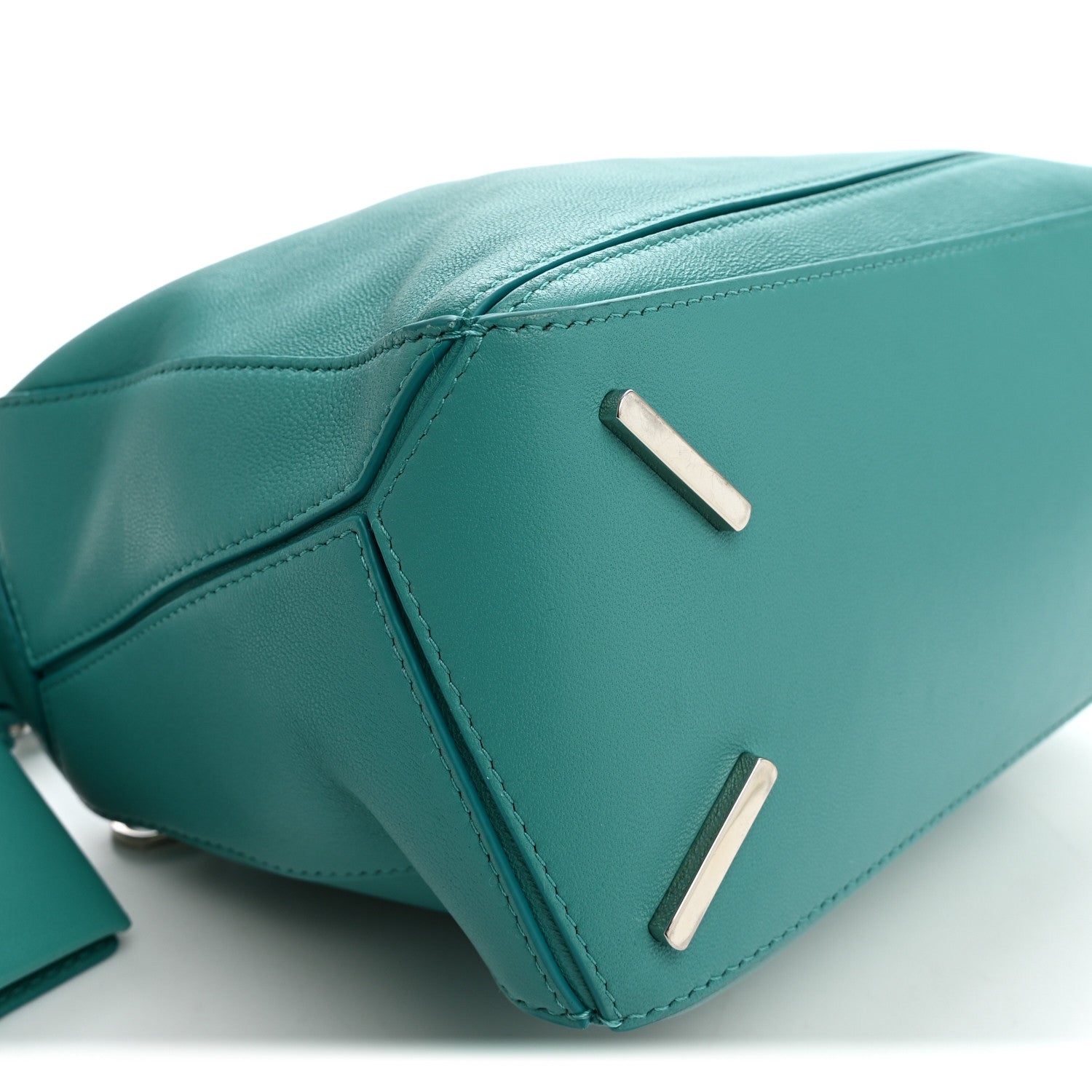 Loewe Nappa Lambskin Small Featherlight Puzzle Bag Aquamarine 8 of 9