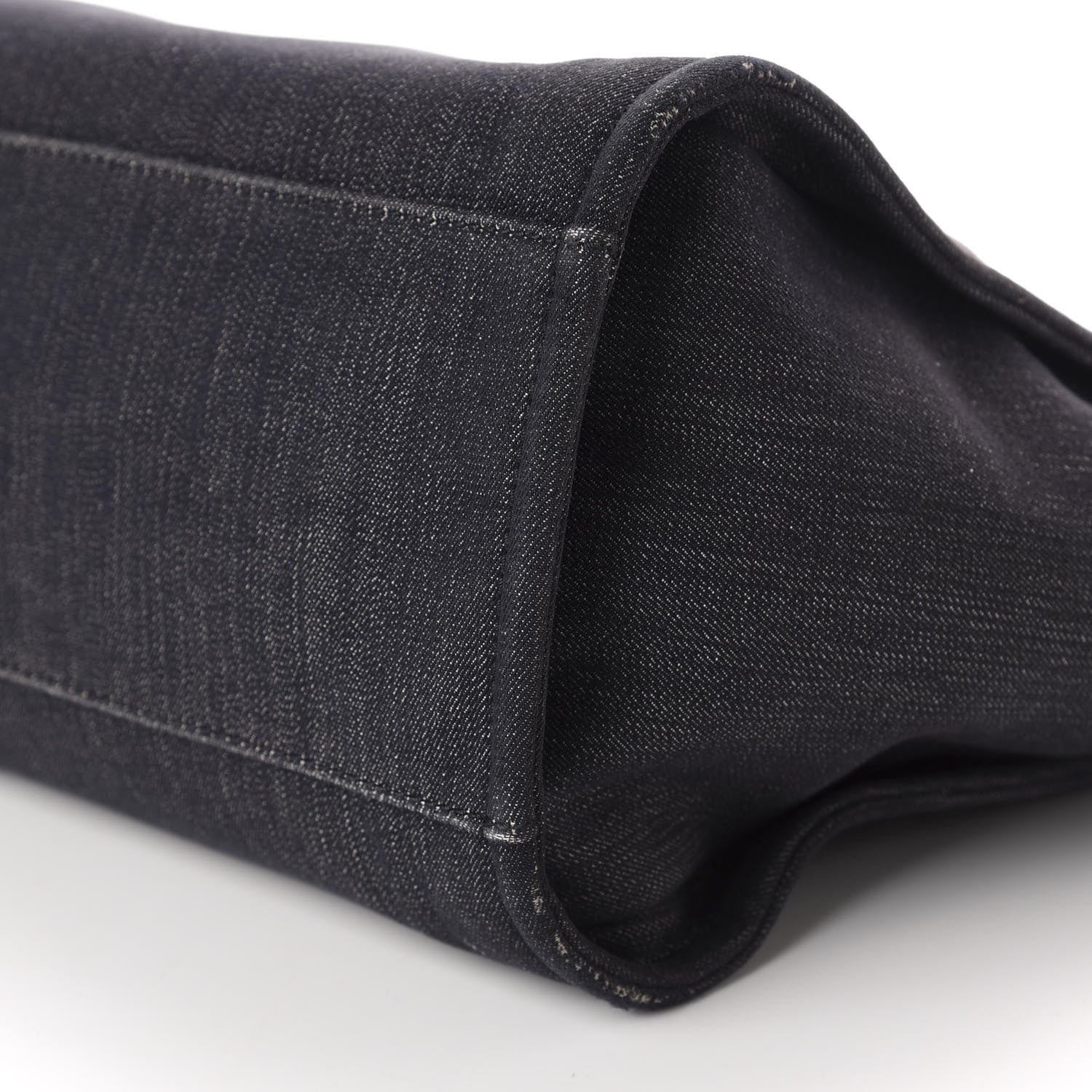 Chanel Denim Medium Deauville Tote Dark Blue 7 of 17