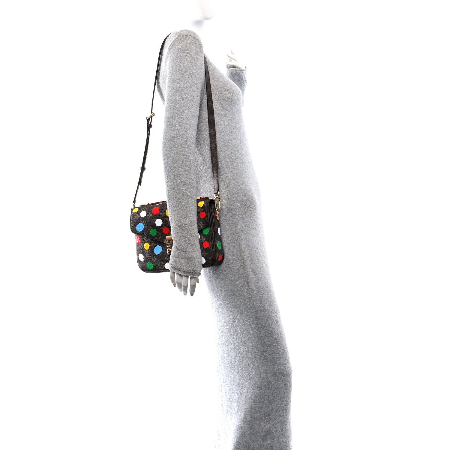 Louis Vuitton LV x YK Monogram Painted Dots Pochette Métis 2 of 10