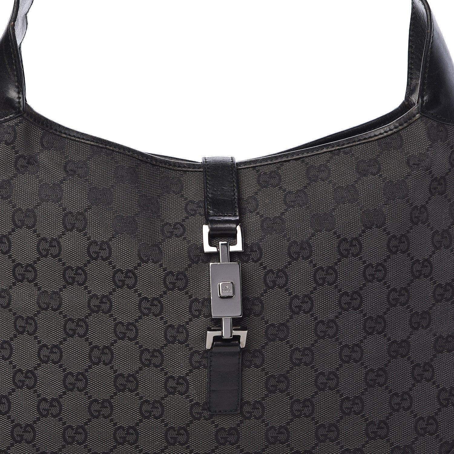 Gucci Monogram Jackie O Hobo Black 12 of 12