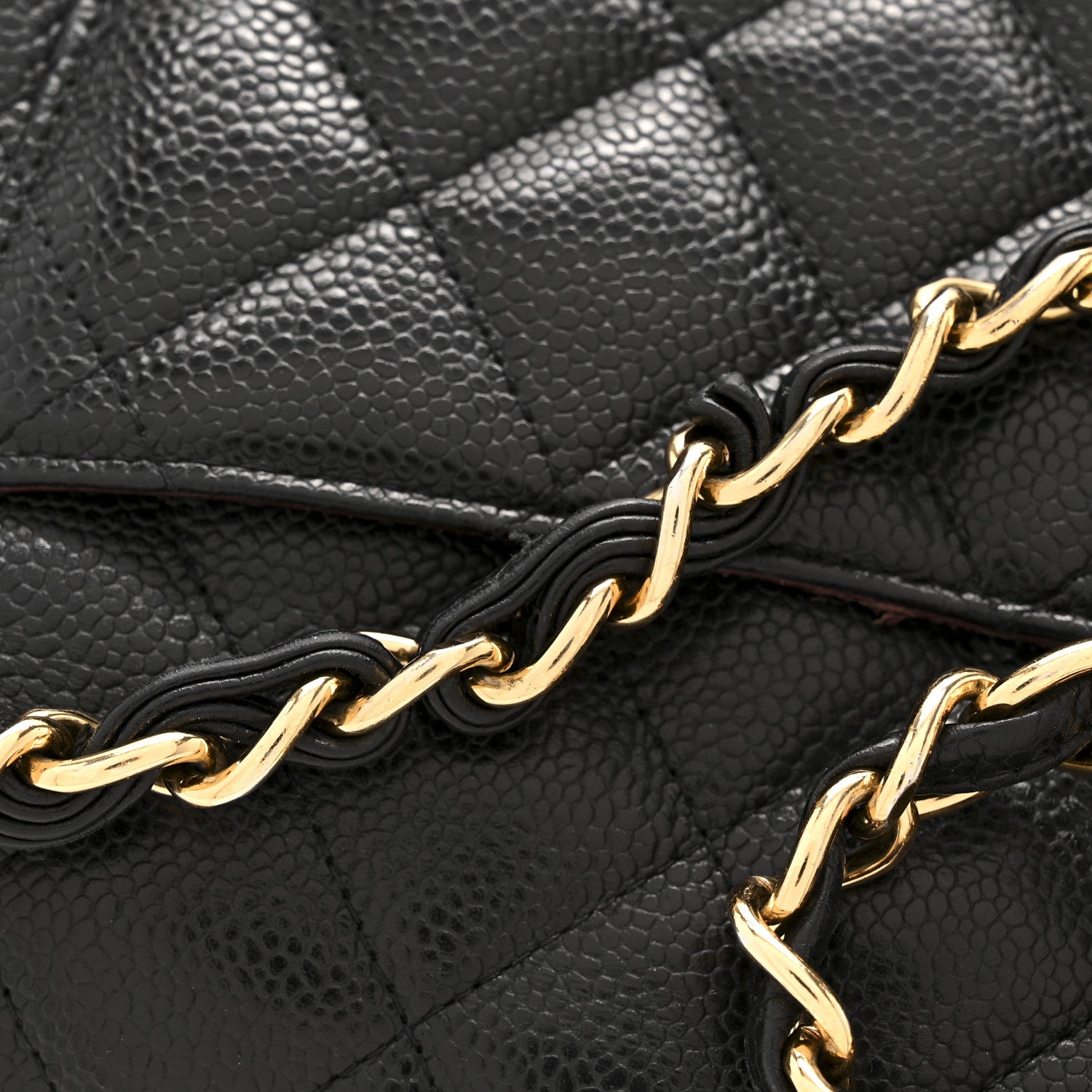 Chanel Caviar Quilted Jumbo Double Flap Black 14 of 15