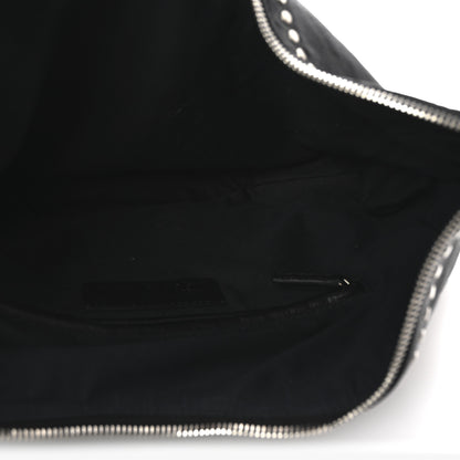 Alexander McQueen Calfskin Studded De Manta Clutch Black 5 of 7