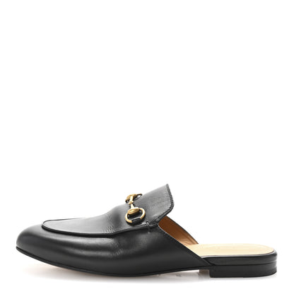 Gucci Calfskin Womens Princetown Slippers 36.5 Black 1 of 10