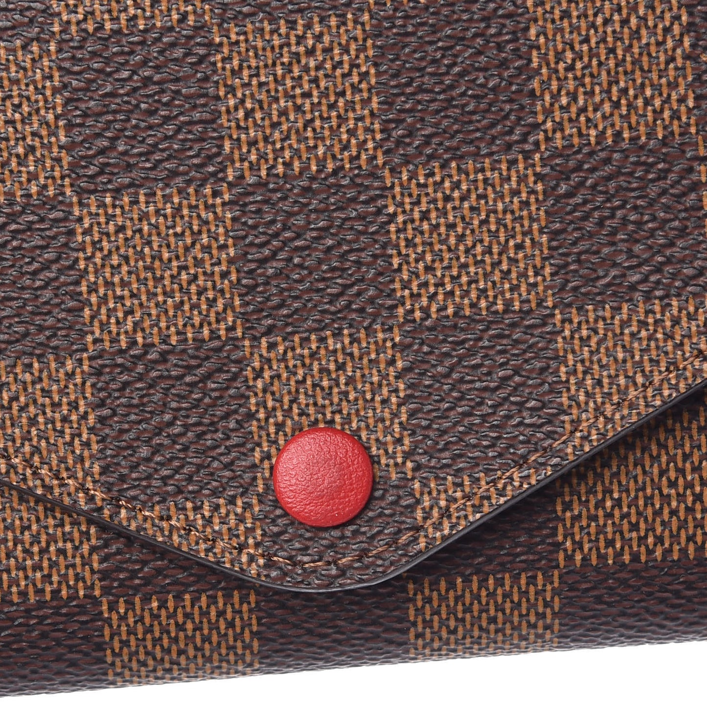Damier Ebene Josephine Wallet Red