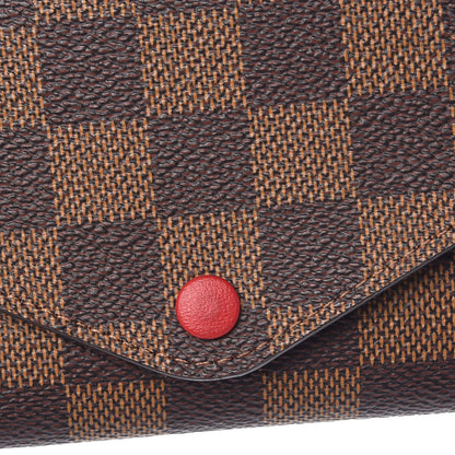 Louis Vuitton Damier Ebene Josephine Wallet Red 11 of 12