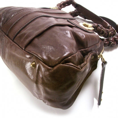 Chloe Leather Small Heloise Satchel Brown 5 of 5