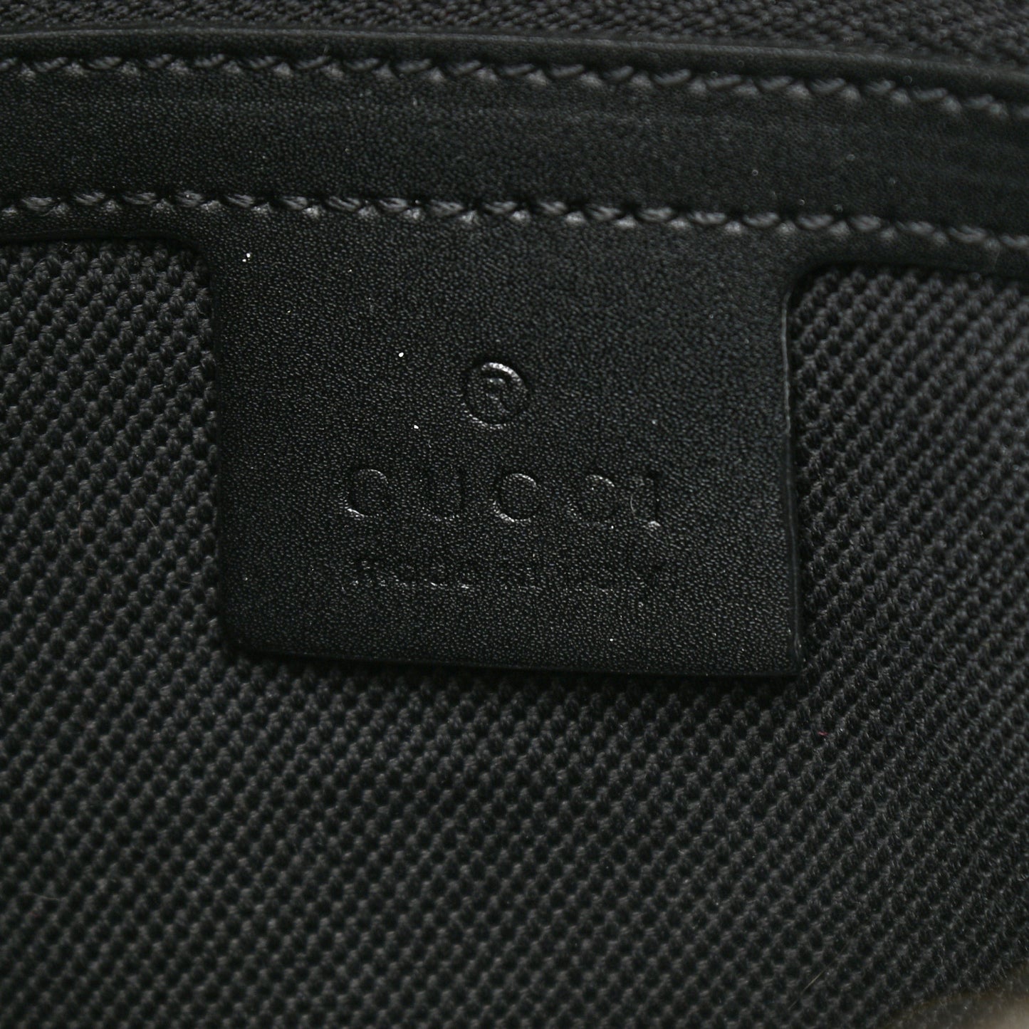 GG Supreme Monogram Appia Calfskin Web Flat Messenger Bag Black Grey