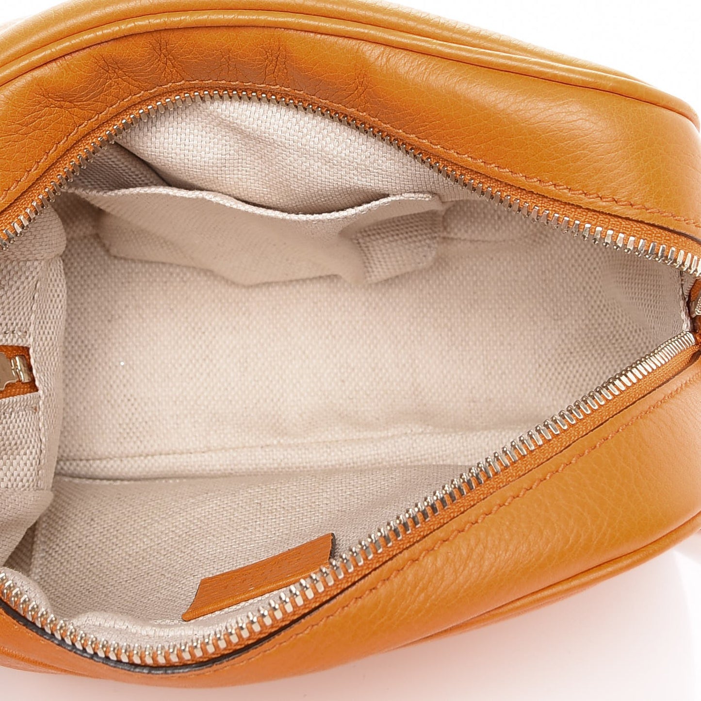 Pebbled Calfskin Small Soho Disco Bag Curcuma