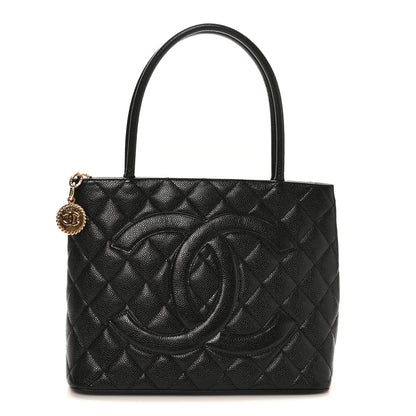 Chanel Caviar Quilted Medallion Tote Black 1 of 10
