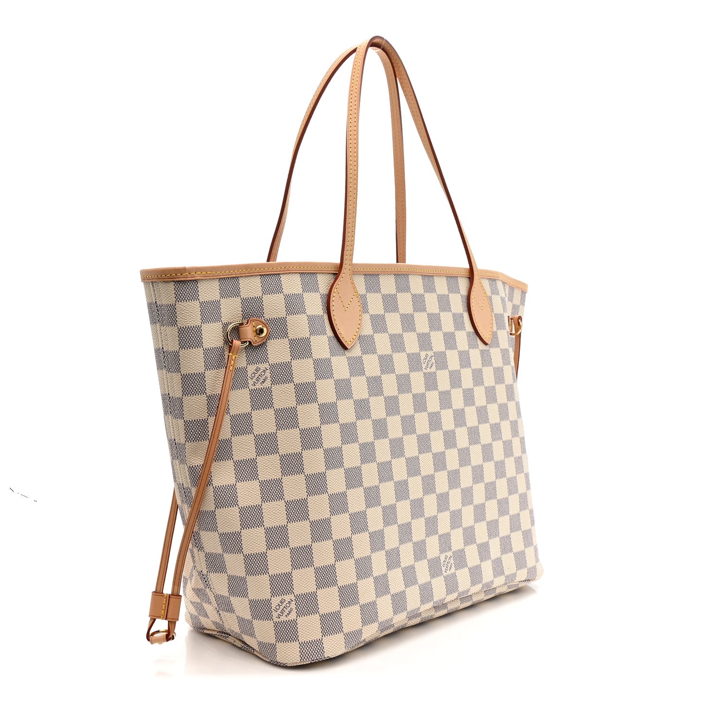 Damier Azur Neo Neverfull MM Rose Ballerine