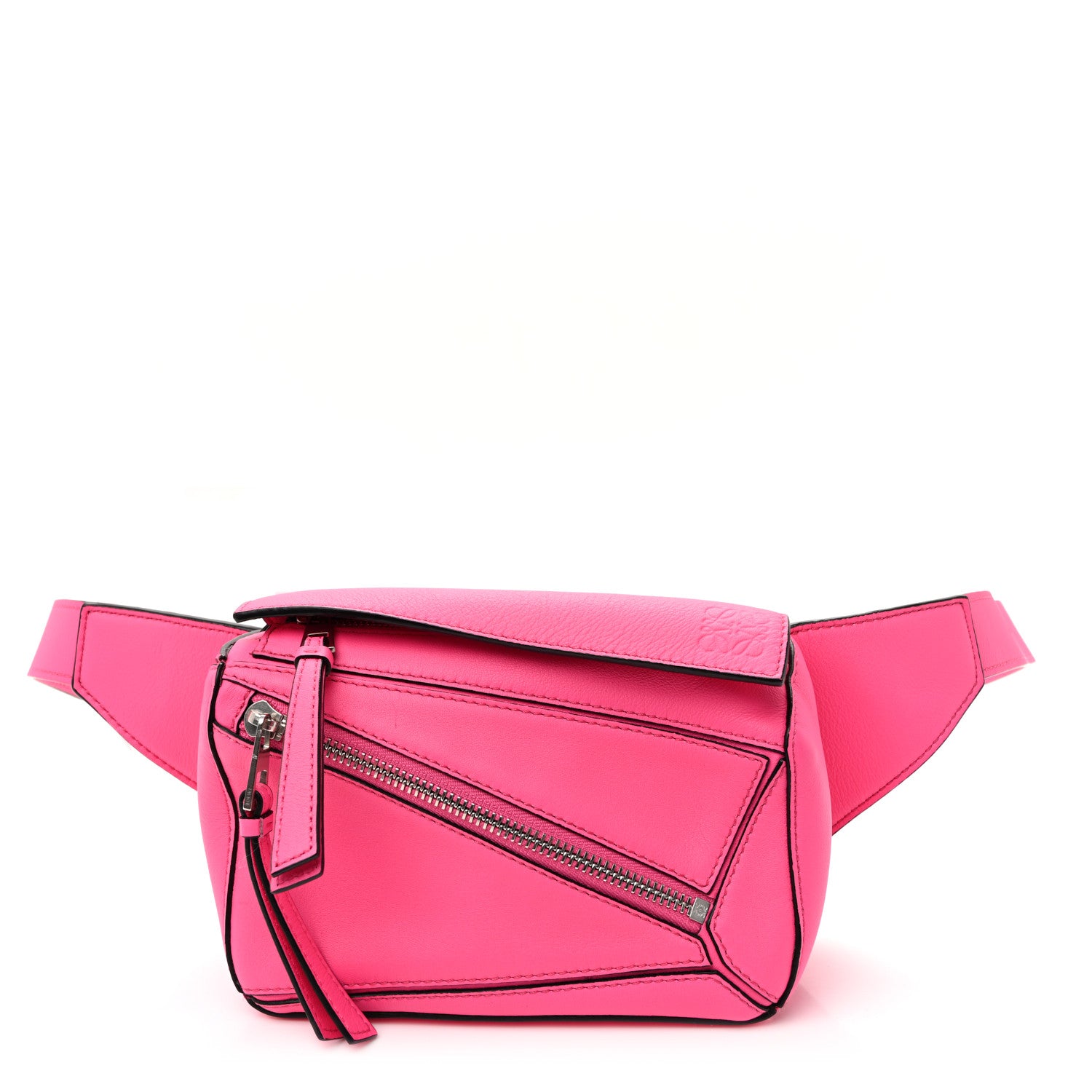 Loewe Calfskin Mini Puzzle Bumbag Neon Pink 1 of 9