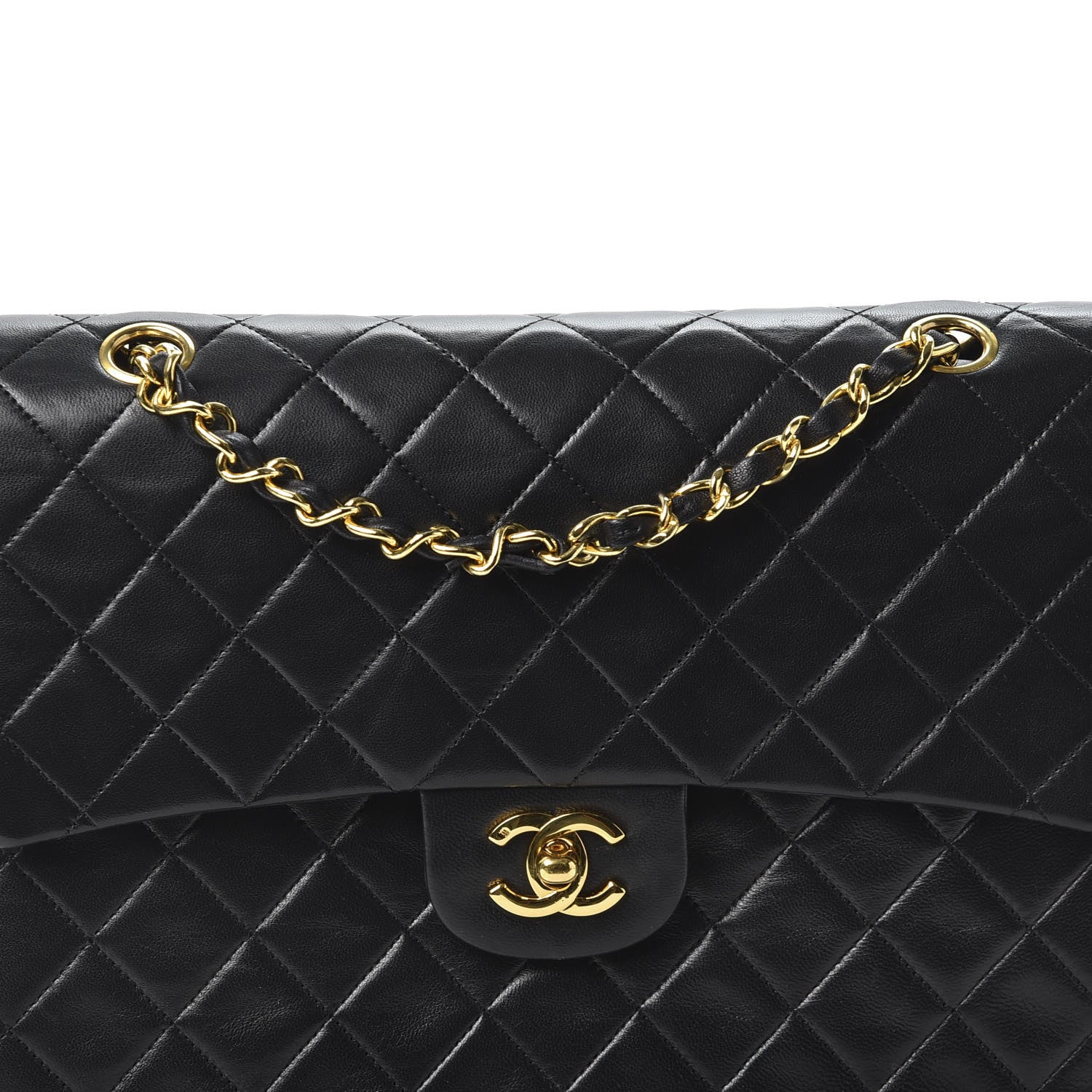 Chanel Lambskin Quilted Small Double Flap Black 10 of 10