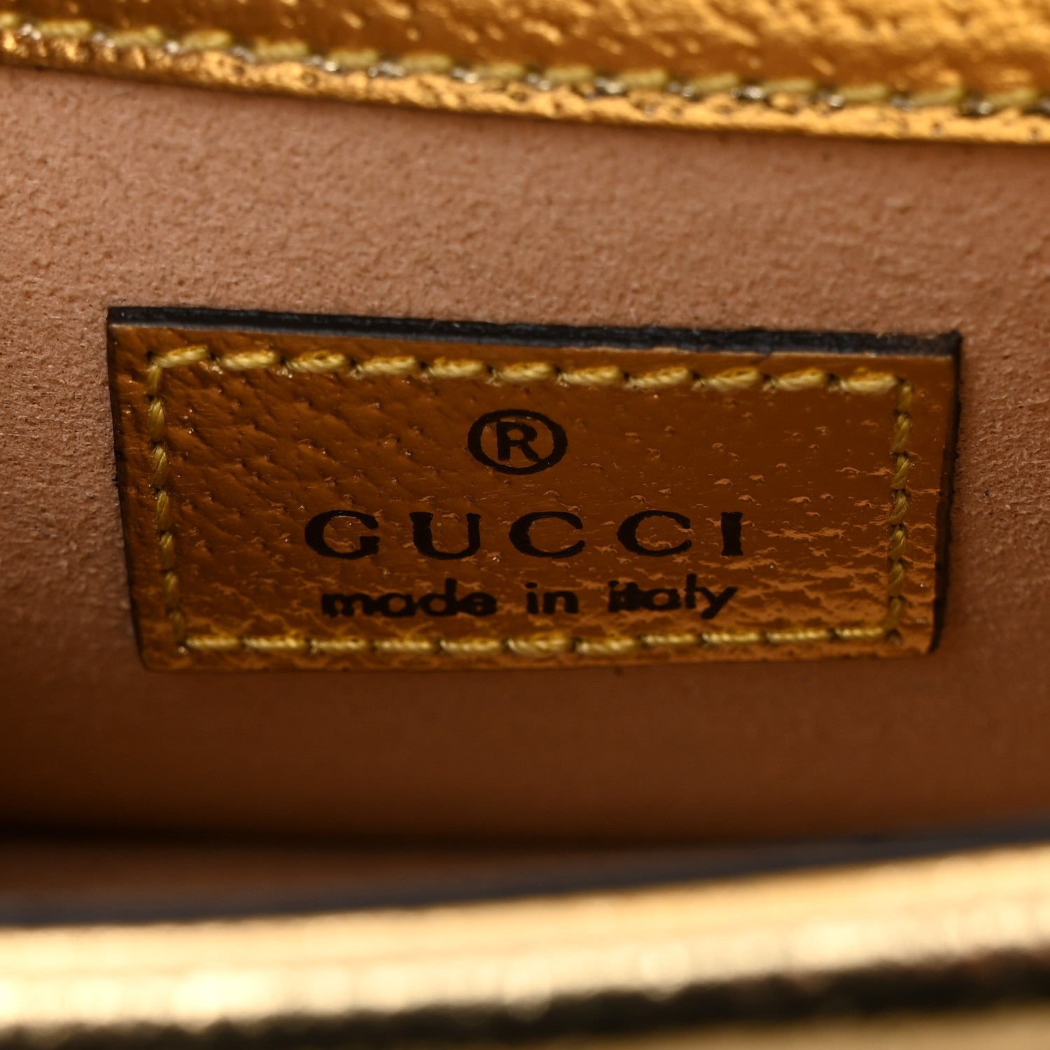 Gucci Metallic Calfskin Super Mini Dionysus Shoulder Bag Gold 6 of 12