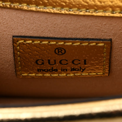 Gucci Metallic Calfskin Super Mini Dionysus Shoulder Bag Gold 6 of 12