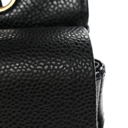 Chanel Caviar Quilted Medium Double Flap Black 12 of 13