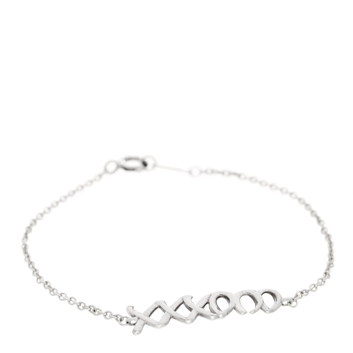 Tiffany Sterling Silver Paloma Picasso Love & Kisses Bracelet 1 of 4