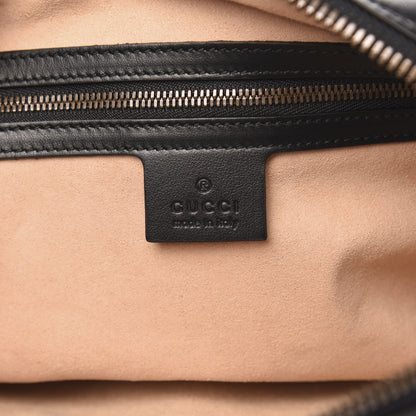 Gucci Calfskin Matelasse Mens GG Marmont Belt Bag 80 32 Black 6 of 10