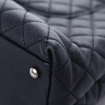 Chanel Caviar Lizard Quilted Large Coco Handle Flap Black 7 of 16