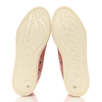 Gucci Monogram Womens High Top Sneakers 36.5 Pink Soft Pink 5 of 8