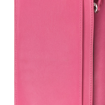 Chanel Patent Calfskin Lucky Symbols Yen Wallet Pink 9 of 10