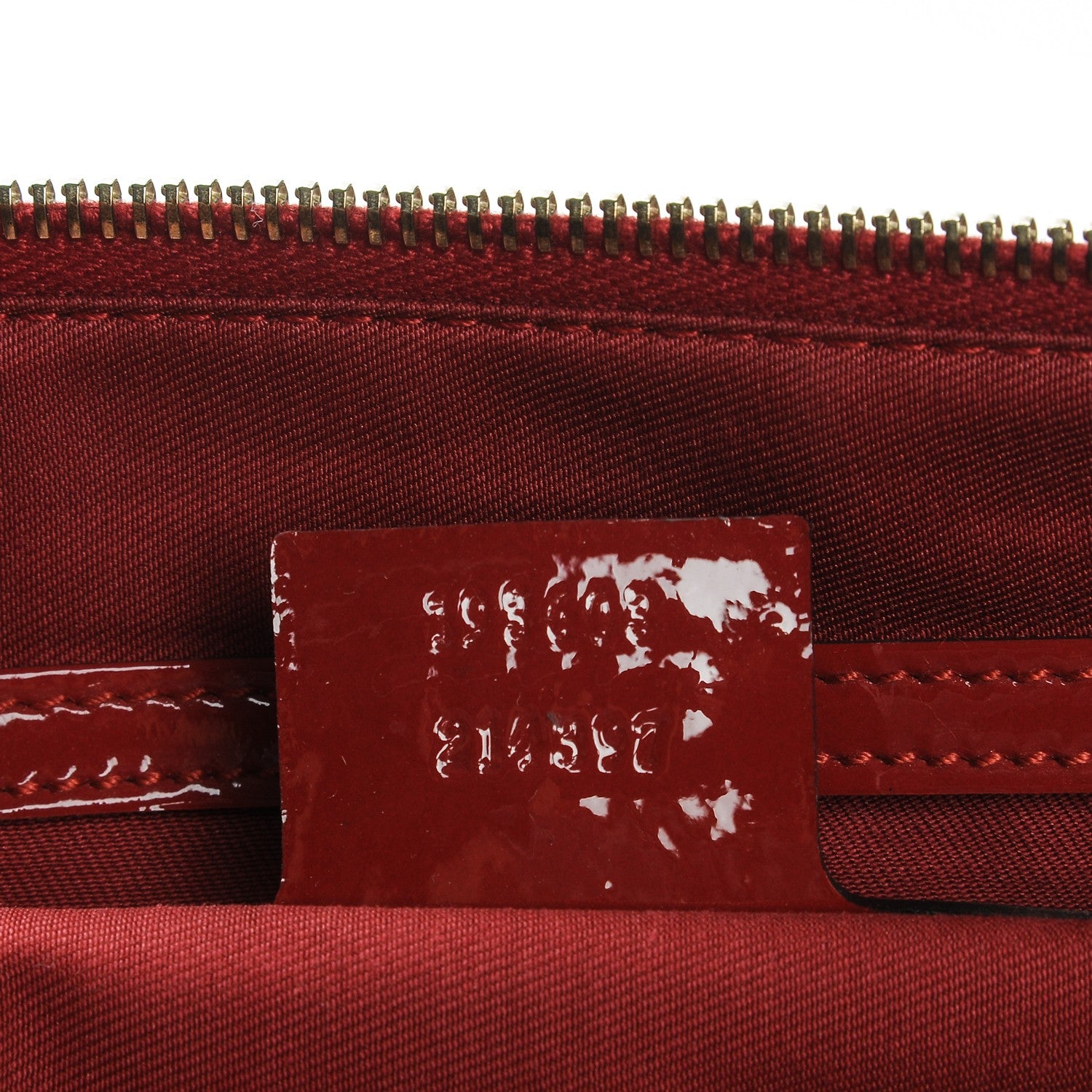Gucci Patent GG Valentine Medium Joy Boston Red Gold 7 of 7