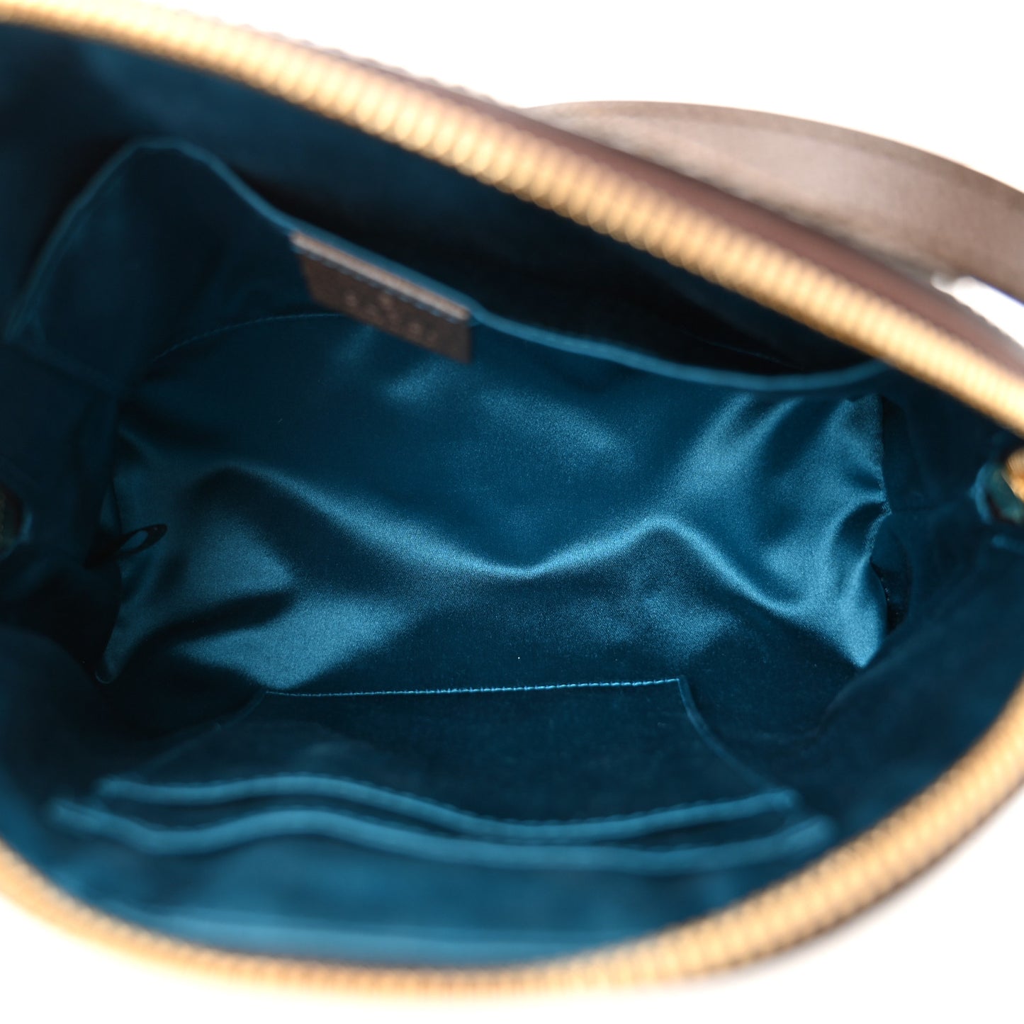 GG Supreme Monogram Textured Dollar Calfskin Web Small Ophidia Dome Shoulder Bag Beige Ebony New Acero