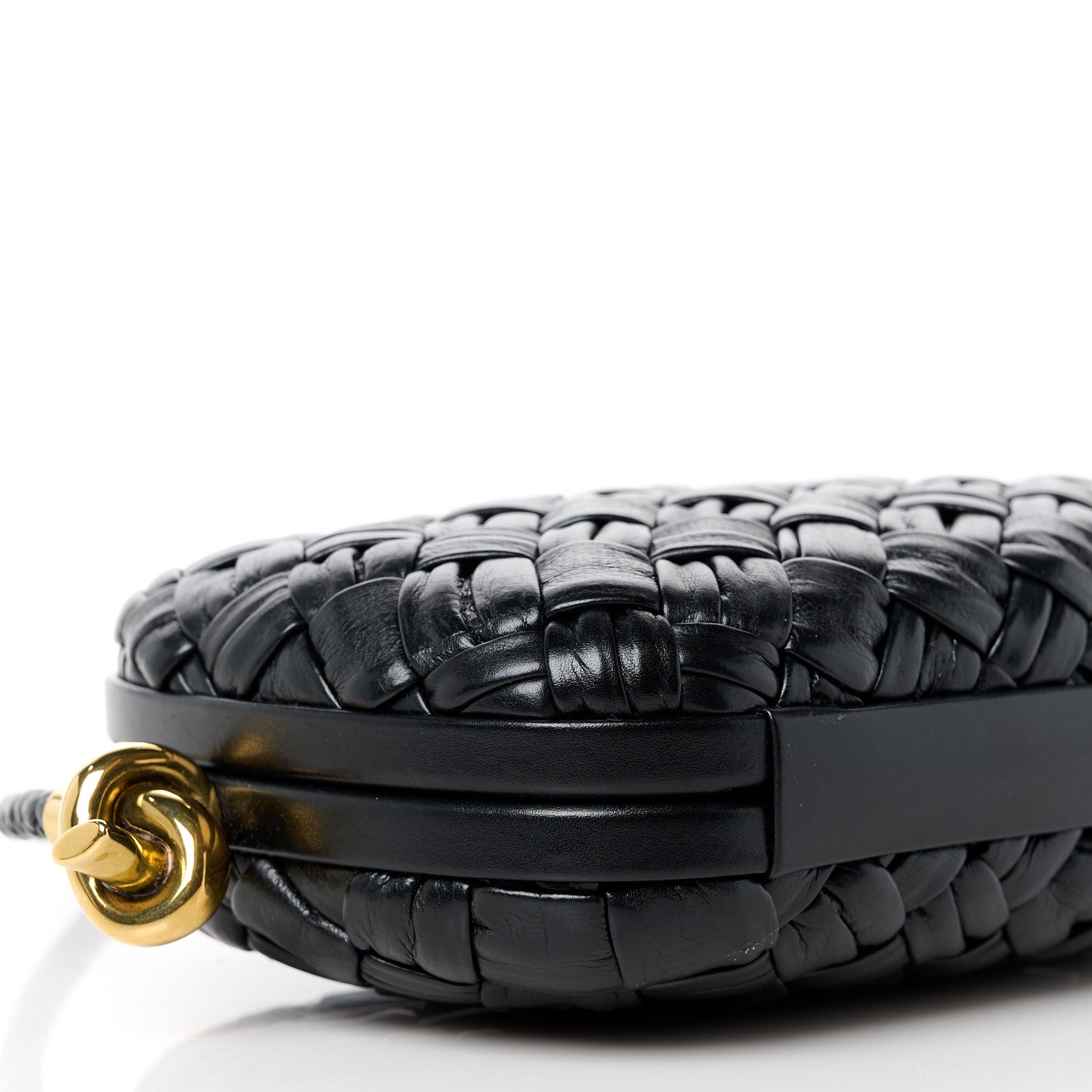 Bottega Veneta Foulard Intrecciato Intrecciato Knot On Strap Black 8 of 9