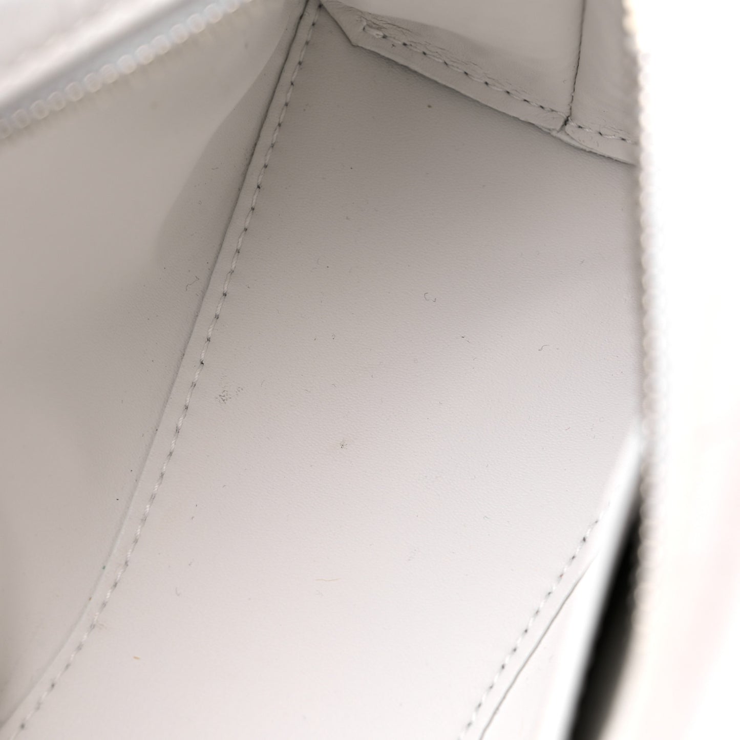 Extra Supple Calfskin Crocodile Embossed Neo Classic Silver Hardware Mini City White