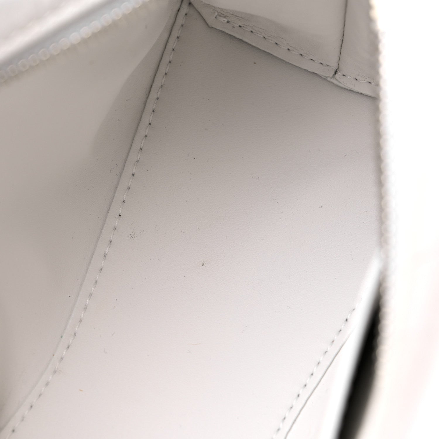 Balenciaga Extra Supple Calfskin Crocodile Embossed Neo Classic Silver Hardware Mini City White 9 of 9