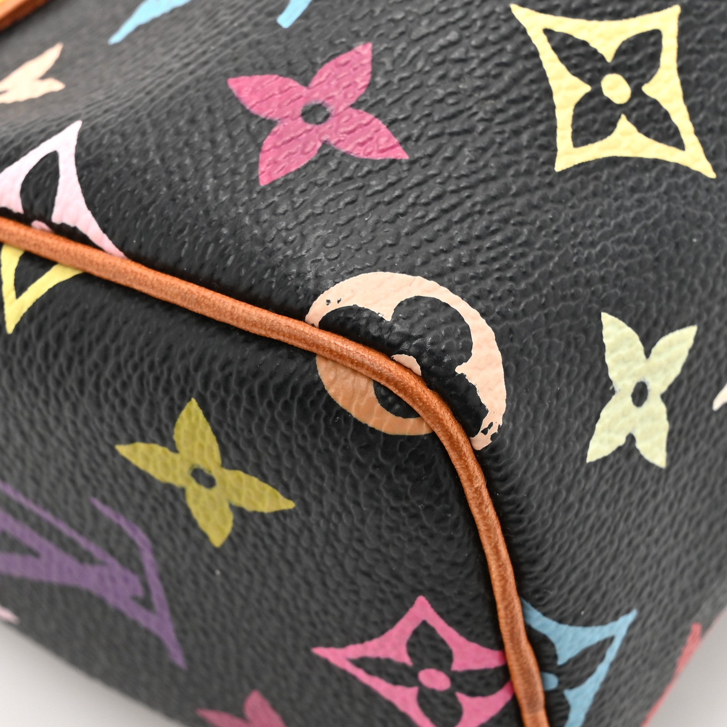 Louis Vuitton Monogram Multicolor Mini Sac HL Speedy Black 10 of 15