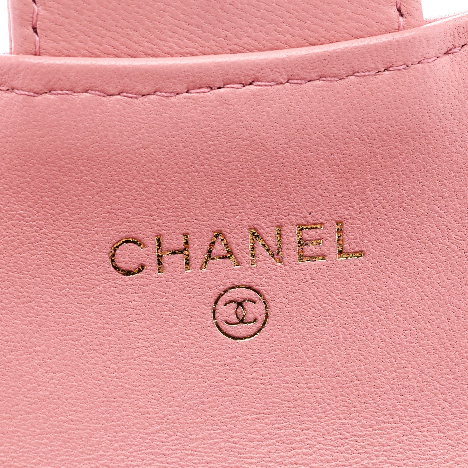 Chanel Lambskin Quilted Flap Card Holder Wallet Pink 6 of 8