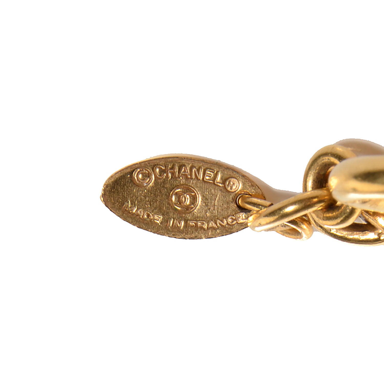 Chanel Loupe Magnifying Glass Necklace Gold 3 of 4