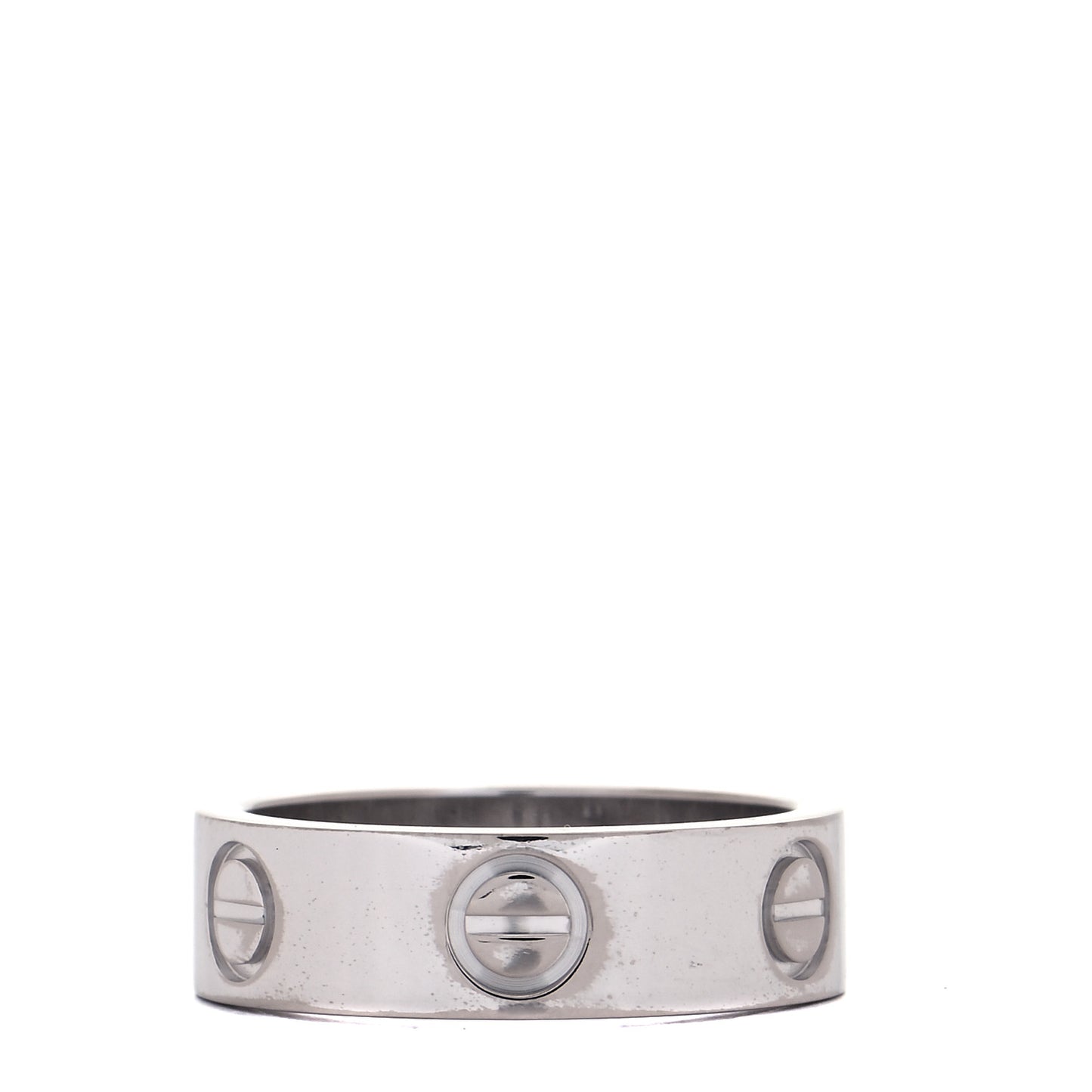 18K White Gold 5.5mm LOVE Ring 50 5.25