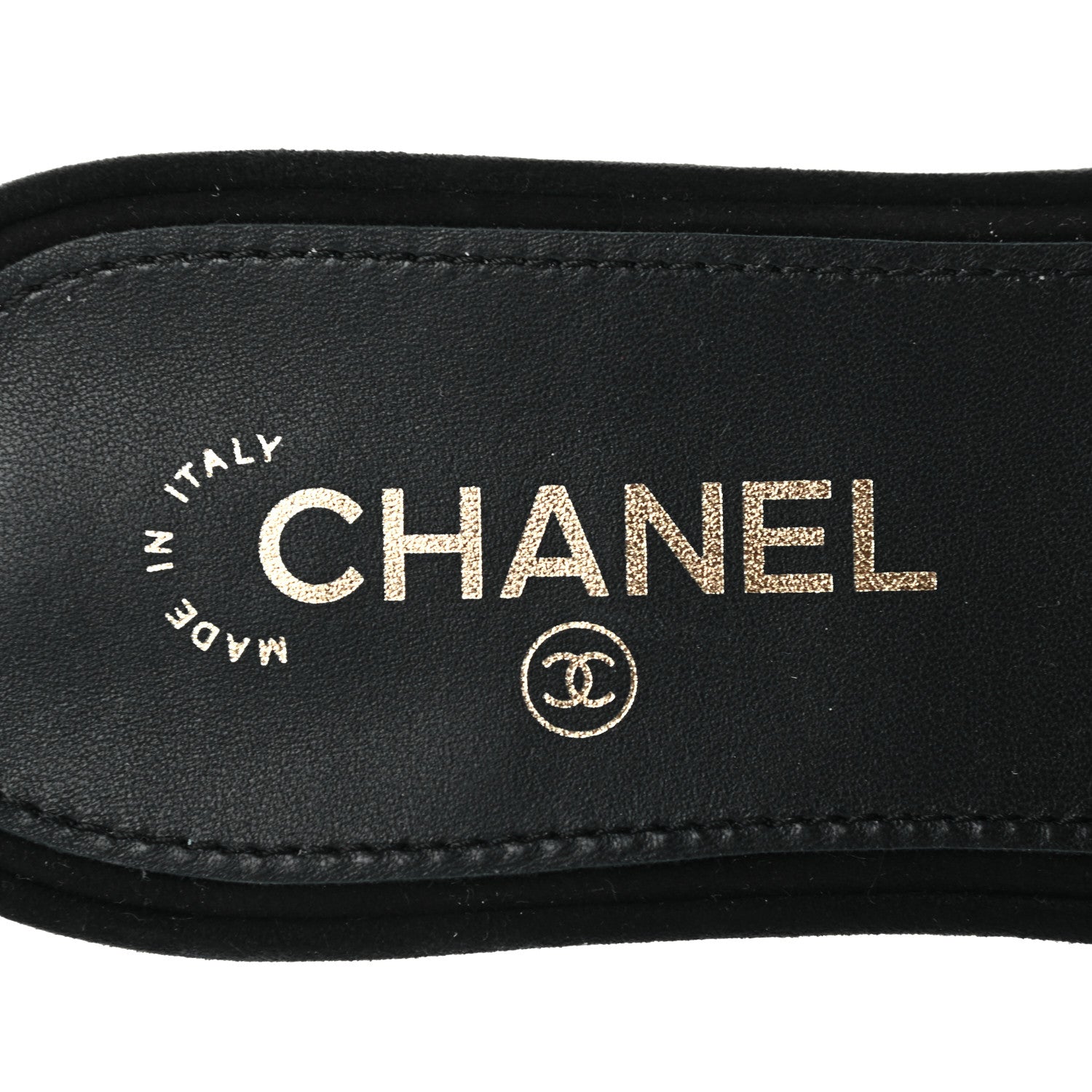 Chanel Pearl Embroidery CC Mules 38 Black White 7 of 9