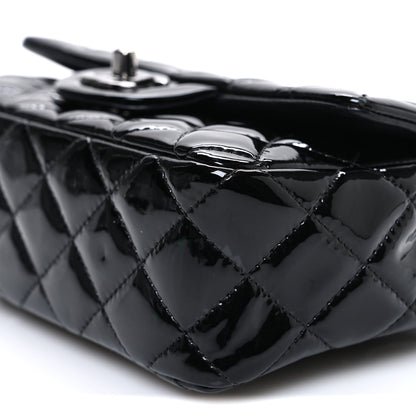 Chanel Patent Calfskin Quilted Mini Rectangular Flap Black 10 of 10