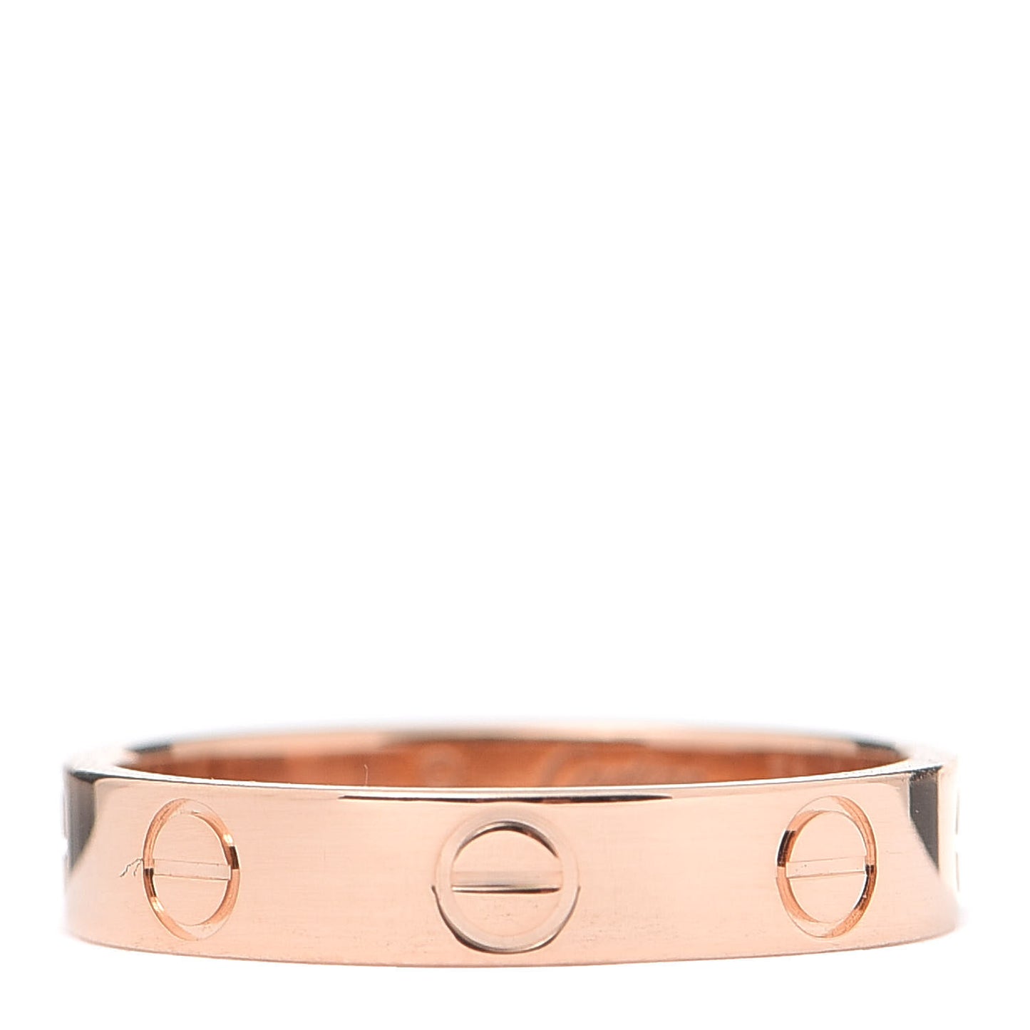 18K Pink Gold 3.5mm LOVE Wedding Band Ring 51 5.75