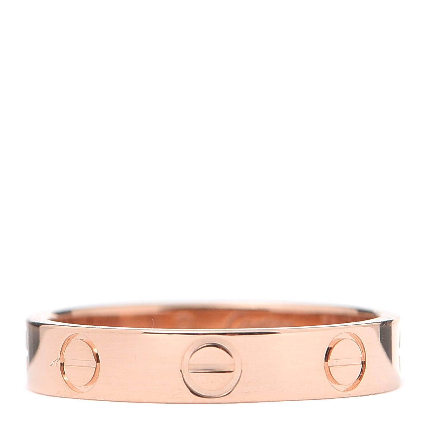 Cartier 18K Pink Gold 3.5mm LOVE Wedding Band Ring 51 5.75 1 of 5