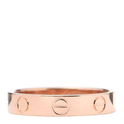 Cartier 18K Pink Gold 3.5mm LOVE Wedding Band Ring 51 5.75 1 of 5