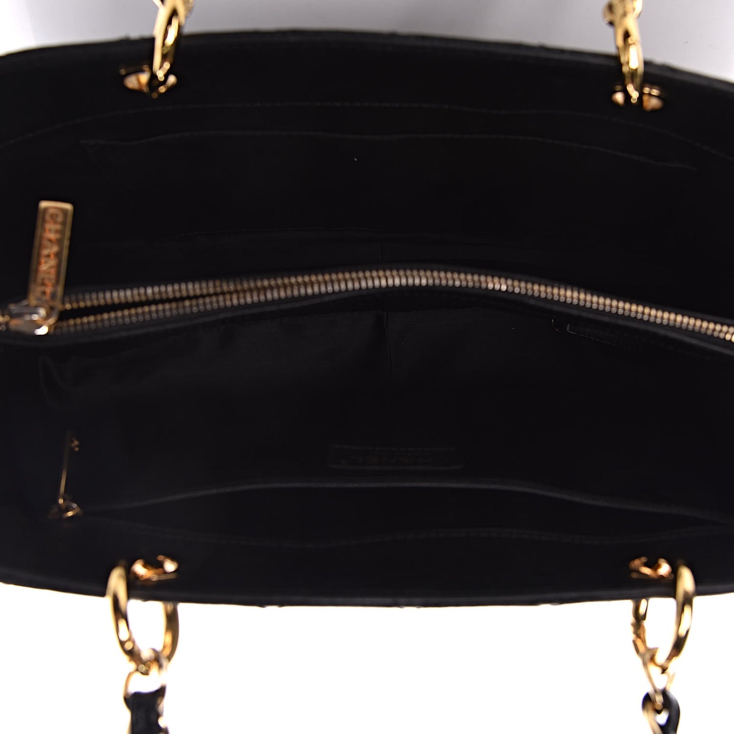 Caviar Quilted Grand Shopping Tote GST Black