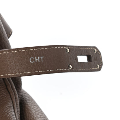 Hermes Taurillon Clemence JPG Shoulder Birkin II 42 Etoupe 11 of 13