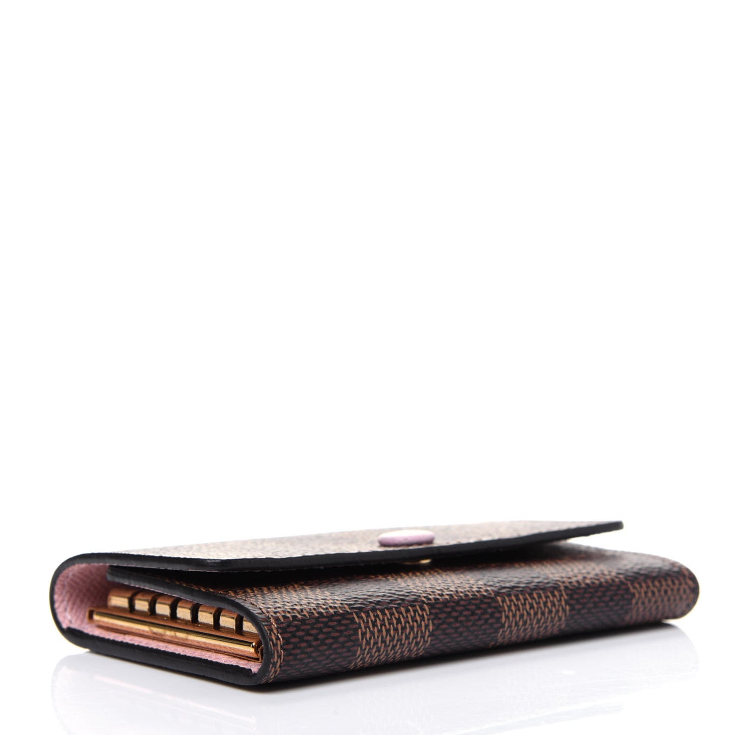 Damier Ebene Multicles 6 Key Holder Rose Ballerine