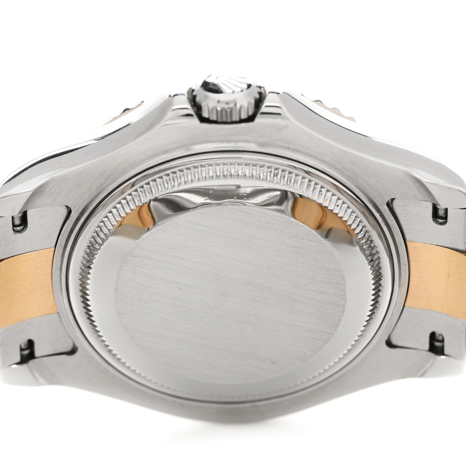 Rolex Stainless Steel 18K Yellow Gold 35mm Oyster Perpetual Date Yacht-Master Watch Slate 168623 4 of 4