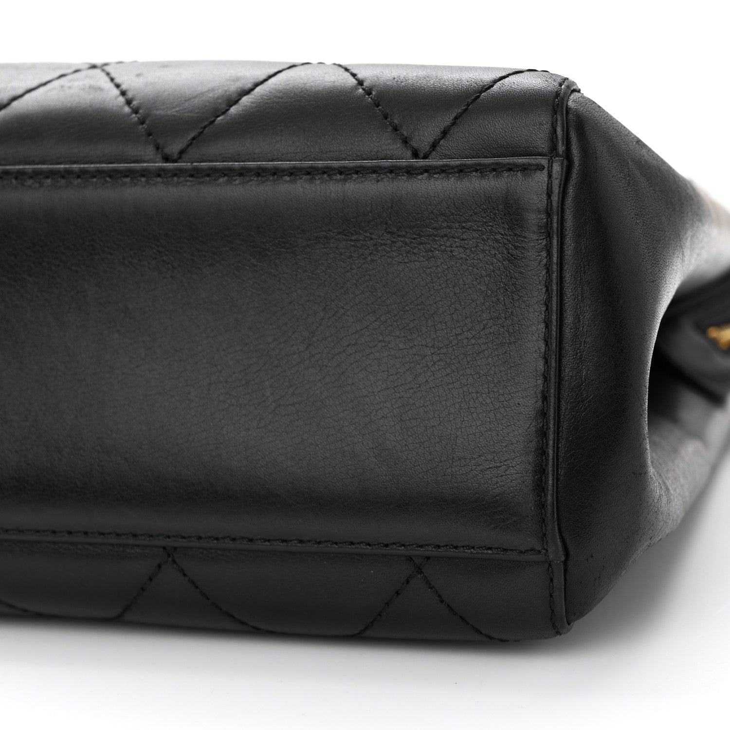 Chanel Lambskin Bekko Chain Large Shoulder Bag Black 11 of 13