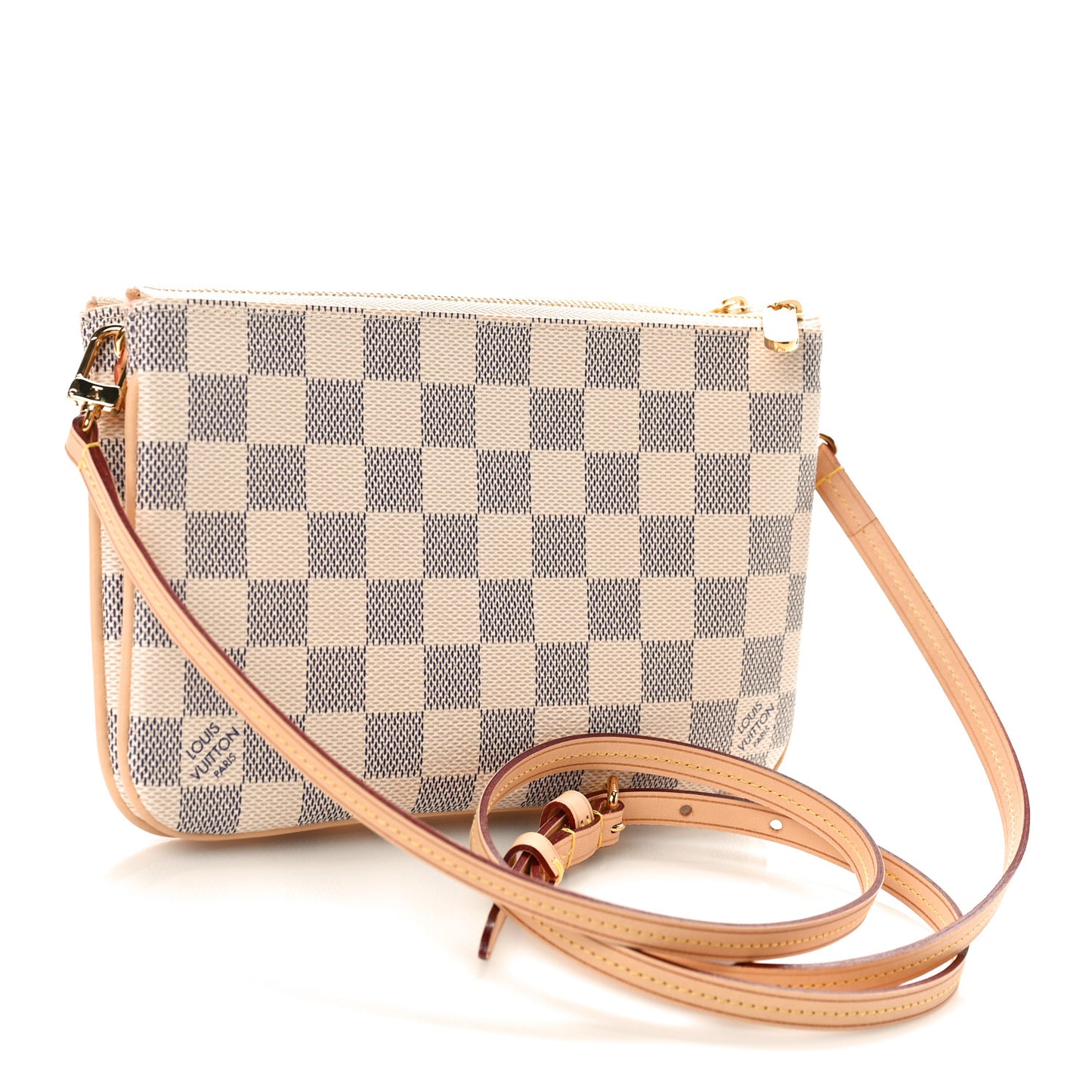 Damier Azur Double Zip Pochette